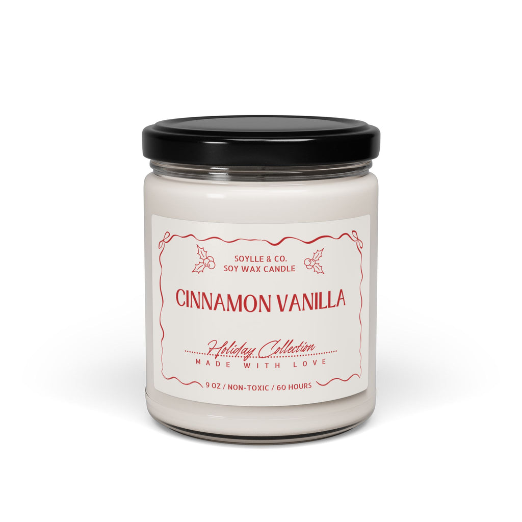 Holiday Collection Scented Candle Jar 9 oz. - Apple, Coconut, Christmas, Vanilla, Lavender, Cardamom, White Sage Gifts