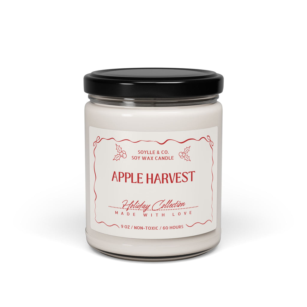 Holiday Collection Scented Candle Jar 9 oz. - Apple, Coconut, Christmas, Vanilla, Lavender, Cardamom, White Sage Gifts
